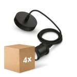 Voordeelpak 4x Philips Snoer Vintage Zwart