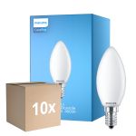 Voordeelpak 10x Philips Corepro LED Kaars E14 Mat 6.5W 806lm - 840 Koel Wit | Vervangt 60W