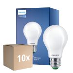 Voordeelpak 10x Philips MASTER LED Lamp Ultra Efficient E27 Peer Mat 4W 840lm - 830 Warm Wit | Vervangt 60W