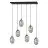 Emibig Hanglamp Astral Staal Zwart | Geschikt voor 6x E14 - Max 10W