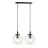Emibig Hanglamp Cosmo Staal Zwart | Geschikt voor 2x E14 - Max 10W