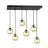 Emibig Hanglamp Cosmo Staal Zwart | Geschikt voor 6x E14 - Max 10W