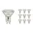 Voordeelpak 10x Noxion LED Spot GU10 PAR16 4.8W 450lm 36D - 827 Zeer Warm Wit | Vervangt 65W