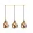 Eglo Hanglamp Carlton Staal Goud | IP20 - Geschikt voor 3x E27 