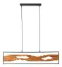 Brilliant Chaumont Hanglamp Aluminium Metaal Hout Zwart 18W 2300lm - 830 Warm Wit