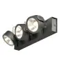 SLV Kalu Triple Wand en Plafondlamp Aluminium Zwart 47W 3400lm - 830 Warm Wit | Dimbaar 