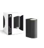 D'Lite Wandlamp Vossem Zwart Up & Down| IP54 - Geschikt Voor 2x GU10