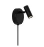 Nordlux Omari Wandlamp Zwart 3.2W 320lm - 827 Zeer Warm Wit 3.2W 320lm | met Schakelaar
