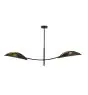 Emibig Plafondlamp Lotus Staal Zwart | Geschikt voor 2x E14 - Max 10W