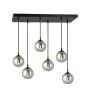 Emibig Hanglamp Cosmo Staal Zwart | Geschikt voor 6x E14 - Max 10W