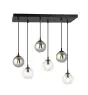 Emibig Hanglamp Cosmo Staal Zwart | Geschikt voor 6x E14 - Max 10W