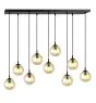 Emibig Hanglamp Cosmo Staal Zwart | Geschikt voor 9x E14 - Max 10W