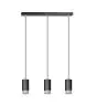 Emibig Hanglamp Fumiko Staal Zwart | Geschikt voor 3x GU10 - Max 10W