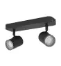 Eglo Plafondlamp Consuma 1 Staal Zwart | IP44 - Geschikt voor 2x GU10 